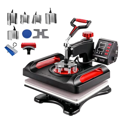 VEVOR 11-in-1-Wärmepresse, Hitzepresse, multifunktionale Transferpresse 38 x 30 cm, digitale Doppelrohr-Wärmepresse-Transfermaschine, wegschwenkbare Sublimationsmaschine für T-Shirts, Hüte, Kappen VEVOR 11-in-1-Wärmepresse, Hitzepresse, multifunktionale Transferpresse 38 x 30 cm, digitale Doppelrohr-Wärmepresse-Transfermaschine, wegschwenkbare Sublimationsmaschine für T-Shirts, Hüte, Kappen von VEVOR