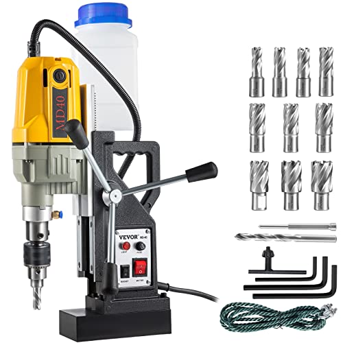VEVOR 1100 W Magnetbohrer Magnetbohrmaschine 12000 N Elektrische Kernbohrmaschine Industrielle Bohrmaschine mit 12 Bohrer, Max. Tiefe 55 mm, für Schiffs-und Brückenbau Industrie Stahlbau VEVOR 1100 W Magnetbohrer Magnetbohrmaschine 12000 N Elektrische Kernbohrmaschine Industrielle Bohrmaschine mit 12 Bohrer, Max. Tiefe 55 mm, für Schiffs-und Brückenbau Industrie Stahlbau von VEVOR