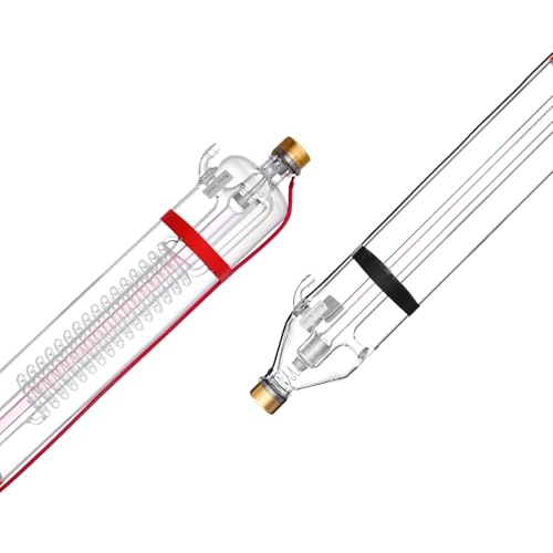 VEVOR 130 W CO2-Laserröhre, 1650 mm Länge, 80 mm Durchmesser, Borosilikatglas-Laserschneidröhre mit Metallkopf, 10.000-Stunden-Kabel vorverdrahtet für Lasergravierer- und Schneidemaschine VEVOR 130 W CO2-Laserröhre, 1650 mm Länge, 80 mm Durchmesser, Borosilikatglas-Laserschneidröhre mit Metallkopf, 10.000-Stunden-Kabel vorverdrahtet für Lasergravierer- und Schneidemaschine von VEVOR
