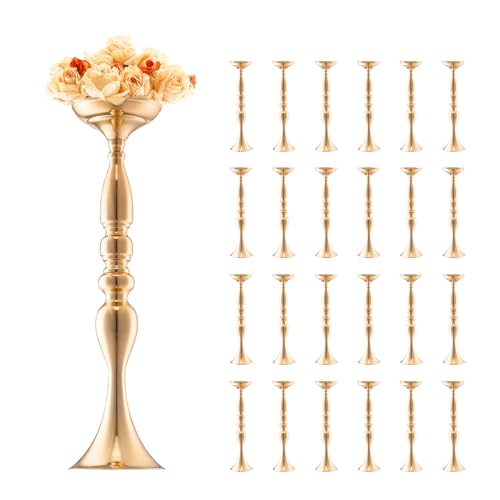 VEVOR 24 Stück 50 cm hohe Blumenvasen für Hochzeiten, Metall-Hochzeits-Tafelaufsatz, goldener Blumenarrangement-Ständer für Tische bei Hochzeitsessen, Partys, Jubiläen, Zeremonien VEVOR 24 Stück 50 cm hohe Blumenvasen für Hochzeiten, Metall-Hochzeits-Tafelaufsatz, goldener Blumenarrangement-Ständer für Tische bei Hochzeitsessen, Partys, Jubiläen, Zeremonien von VEVOR