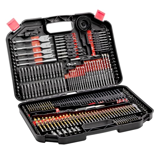 VEVOR 246-teiliges Bohrer-Set, Bohrer- und Schrauberbit-Set, Schraubendreherbit-Set, geeignet zum Bohren und Schrauben in Holz, Metall und Zement, Tragkoffer VEVOR 246-teiliges Bohrer-Set, Bohrer- und Schrauberbit-Set, Schraubendreherbit-Set, geeignet zum Bohren und Schrauben in Holz, Metall und Zement, Tragkoffer von VEVOR