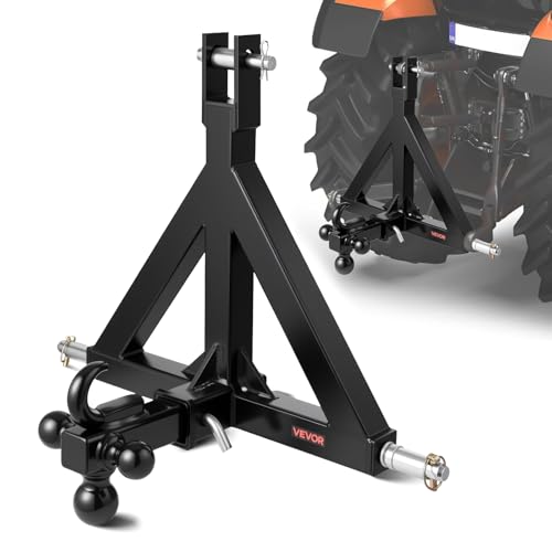 VEVOR 3-Punkt-Anhängerkupplung, 5,08 cm Empfänger, Dreipunktaufnahme mit 3 Anhängerkugeln, Traktor-Deichseladapter, kompatibel mit Kubota, Mahindra, Ford, Yanmar, John Deere, Massey Ferguson VEVOR 3-Punkt-Anhängerkupplung, 5,08 cm Empfänger, Dreipunktaufnahme mit 3 Anhängerkugeln, Traktor-Deichseladapter, kompatibel mit Kubota, Mahindra, Ford, Yanmar, John Deere, Massey Ferguson von VEVOR