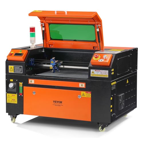 VEVOR 50 W CO2-Lasergravierer, 300x500mm, 500mm/s Laserschneidmaschine mit 2-Wege-Pass-Air-Assist, kompatibel mit LightBurn, CorelDRAW, AutoCAD, Windows, Mac OS, Linux, für Holz, Acryl, Stoff VEVOR 50 W CO2-Lasergravierer, 300x500mm, 500mm/s Laserschneidmaschine mit 2-Wege-Pass-Air-Assist, kompatibel mit LightBurn, CorelDRAW, AutoCAD, Windows, Mac OS, Linux, für Holz, Acryl, Stoff von VEVOR