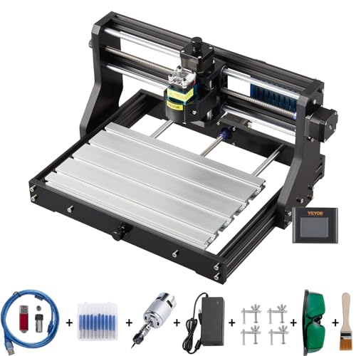 VEVOR 500 mW CNC 3018 DIY Graviermaschine Pro 300x180x45mm Engraving Machine 3 Achse Mini Lasergravierer mit GRBL Steuerkarte und Offline Controller VEVOR 500 mW CNC 3018 DIY Graviermaschine Pro 300x180x45mm Engraving Machine 3 Achse Mini Lasergravierer mit GRBL Steuerkarte und Offline Controller von VEVOR