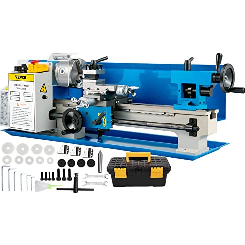 VEVOR 550W Mini-Metalldrehmaschine Präzisionsdrehmaschine 7x14 Zoll Mini-Drehmaschine 2500 U/min Mini-Metalldrehmaschine mit variabler Geschwindigkeit VEVOR 550W Mini-Metalldrehmaschine Präzisionsdrehmaschine 7x14 Zoll Mini-Drehmaschine 2500 U/min Mini-Metalldrehmaschine mit variabler Geschwindigkeit von VEVOR