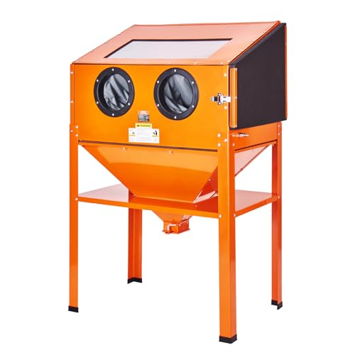 VEVOR 60-Gallonen-Sandstrahlkabine, 40–120 PSI Sandstrahlkabine mit Ständer, robuster Stahl-Sandstrahler mit Strahlpistole und 4 Keramikdüsen für die Entfernung von Farbe, Flecken und Rost VEVOR 60-Gallonen-Sandstrahlkabine, 40–120 PSI Sandstrahlkabine mit Ständer, robuster Stahl-Sandstrahler mit Strahlpistole und 4 Keramikdüsen für die Entfernung von Farbe, Flecken und Rost von VEVOR