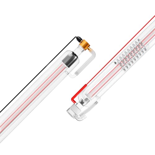 VEVOR 60 W CO2-Laserröhre, 1250 mm Länge, 55 mm Durchmesser, Borosilikatglas-Laserschneidröhre mit Metallkopf, 5000–6000 Std. Drähte vorverdrahtet für Lasergravierer, Gravur- und Schneidemaschine VEVOR 60 W CO2-Laserröhre, 1250 mm Länge, 55 mm Durchmesser, Borosilikatglas-Laserschneidröhre mit Metallkopf, 5000–6000 Std. Drähte vorverdrahtet für Lasergravierer, Gravur- und Schneidemaschine von VEVOR