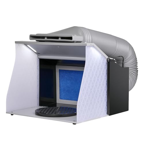 VEVOR Airbrush Spritzkabinen Bausatz 405 x 330 x 355 m, Tragabre Airbrush-Absauganlage, Airbrush Spritzkabine Absauganlage 5,2 m³/min mit Doppelte Lüfter für Airbrush Modellbau, Lackierarbeiten usw. VEVOR Airbrush Spritzkabinen Bausatz 405 x 330 x 355 m, Tragabre Airbrush-Absauganlage, Airbrush Spritzkabine Absauganlage 5,2 m³/min mit Doppelte Lüfter für Airbrush Modellbau, Lackierarbeiten usw. von VEVOR