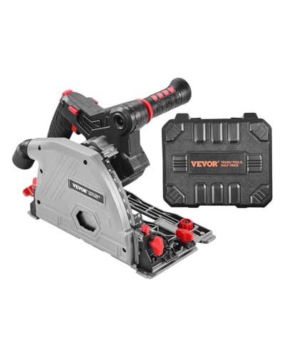 VEVOR Akku-Tauchkreissäge, 5-1/2 Zoll Sägeblatt, bürstenloses Tauchkreissägen-Set, Tauchsäge mit Hartschalenkoffer, 2,05 Zoll Schnitttiefe, für Holz, Kunststoff, Metall, kompatibel mit Makita-Akkus VEVOR Akku-Tauchkreissäge, 5-1/2 Zoll Sägeblatt, bürstenloses Tauchkreissägen-Set, Tauchsäge mit Hartschalenkoffer, 2,05 Zoll Schnitttiefe, für Holz, Kunststoff, Metall, kompatibel mit Makita-Akkus von VEVOR
