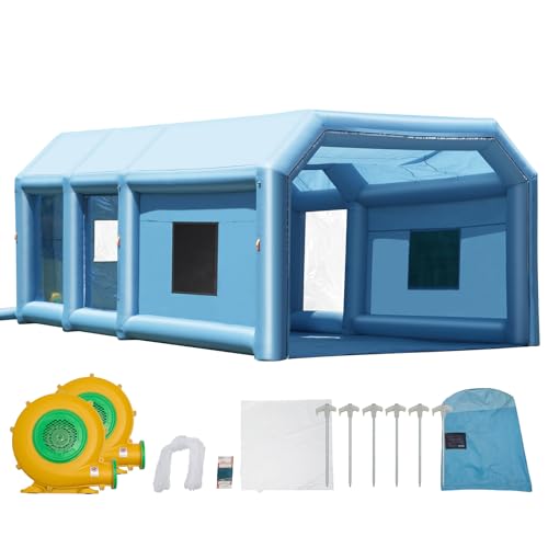 VEVOR Aufblasbare Lackierkabine, 26,2 x 14,8 x 9,8 ft Aufblasbare Spritzkabine, mit 950 W + 750 W leistungsstarken Gebläsen und Luftfiltersystem, Tragbare Auto-Lackierkabine für kleine LKW VEVOR Aufblasbare Lackierkabine, 26,2 x 14,8 x 9,8 ft Aufblasbare Spritzkabine, mit 950 W + 750 W leistungsstarken Gebläsen und Luftfiltersystem, Tragbare Auto-Lackierkabine für kleine LKW von VEVOR