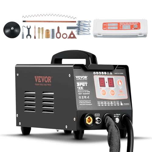 VEVOR Ausbeulspotter, 3kW, Dellenreparaturset mit 2 Schweißpistolen, automatisches/manuelles Schweißen & 7 Modi, Punktschweißgerät zur Dellenreparatur für Autokarosserie, Dellenzieher für Autos & LKWs VEVOR Ausbeulspotter, 3kW, Dellenreparaturset mit 2 Schweißpistolen, automatisches/manuelles Schweißen & 7 Modi, Punktschweißgerät zur Dellenreparatur für Autokarosserie, Dellenzieher für Autos & LKWs von VEVOR