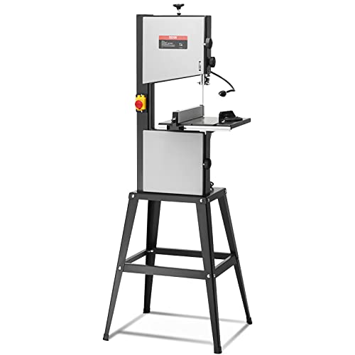 VEVOR Bandsäge mit Ständer, 9,65 Zoll, 506 U/min / 920 U/min, Tischbandsäge mit zwei Geschwindigkeiten, 370 W, 1/2 PS-Motor, 6 Zoll Schnitthöhe, 72,13 Zoll Sägeblattlänge, mit Anschlag und Gehrungsans VEVOR Bandsäge mit Ständer, 9,65 Zoll, 506 U/min / 920 U/min, Tischbandsäge mit zwei Geschwindigkeiten, 370 W, 1/2 PS-Motor, 6 Zoll Schnitthöhe, 72,13 Zoll Sägeblattlänge, mit Anschlag und Gehrungsans von VEVOR