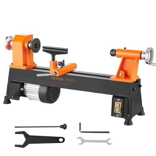 VEVOR Drehbank 370W Drechselbank Max. Drehdurchmesser 254mm Drechselmaschine Spindeldrehzahl 780–3840U/min Kopierdrechselbank mit 5-Gang-Einstellung Drehbank mit komplettem Zubehör VEVOR Drehbank 370W Drechselbank Max. Drehdurchmesser 254mm Drechselmaschine Spindeldrehzahl 780–3840U/min Kopierdrechselbank mit 5-Gang-Einstellung Drehbank mit komplettem Zubehör von VEVOR