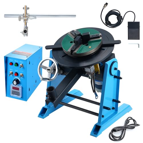 VEVOR Drehbarer Schweißpositionierer, 30 kg, 0–90 ° Schweißpositionierung, Drehteller 1–12 U/min, 80 W, mit 31,2 cm 3-Backen-Drehfutter und Schweißbrennerständerhalter zum Schneiden, Schleifen, VEVOR Drehbarer Schweißpositionierer, 30 kg, 0–90 ° Schweißpositionierung, Drehteller 1–12 U/min, 80 W, mit 31,2 cm 3-Backen-Drehfutter und Schweißbrennerständerhalter zum Schneiden, Schleifen, von VEVOR