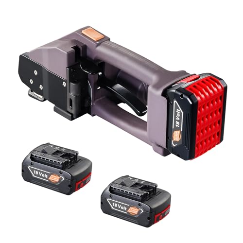 VEVOR Elektrische Umreifungsmaschine, für 1-2 cm PP-/PET-Bänder, elektrisches Umreifungsgerät mit Digitalanzeige, 2 x 4000 mAh batteriebetriebene Handumreifungsmaschine für Verpackungskartonpaletten VEVOR Elektrische Umreifungsmaschine, für 1-2 cm PP-/PET-Bänder, elektrisches Umreifungsgerät mit Digitalanzeige, 2 x 4000 mAh batteriebetriebene Handumreifungsmaschine für Verpackungskartonpaletten von VEVOR