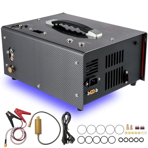 VEVOR Elektrischer PCP Kompressor 300 W, Hochdruck Luftkompressor 220 V, Tauchflaschen Kompressor Automatisches Herunterfahren, PCP-Luftpumpe mit Schnellkupplung, Transformator, Reparatursatz, Lüfter VEVOR Elektrischer PCP Kompressor 300 W, Hochdruck Luftkompressor 220 V, Tauchflaschen Kompressor Automatisches Herunterfahren, PCP-Luftpumpe mit Schnellkupplung, Transformator, Reparatursatz, Lüfter von VEVOR