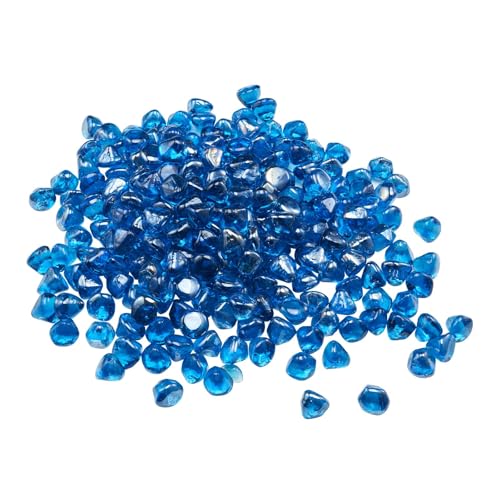 VEVOR Feuerglas, 9 kg hochtemperaturbeständige Glassteine, 25,4 mm reflektierende Feuerstellen-Glasperlen, Feuerstelle Glasfelsen, Kaminglas, Feuerkristall, Feuerperlen, für Kamin, Karibikblau VEVOR Feuerglas, 9 kg hochtemperaturbeständige Glassteine, 25,4 mm reflektierende Feuerstellen-Glasperlen, Feuerstelle Glasfelsen, Kaminglas, Feuerkristall, Feuerperlen, für Kamin, Karibikblau von VEVOR