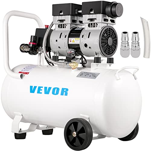 VEVOR Flüsterkompressor 50 L, Leise Ölfrei Kompressor 750 W, Ölfrei Luftkompressor 68 dB, Druckluftkompressor 230 V, Silent Druckluft Kessel 170 L/min Abgasvolumen, mit Eingebautem Abluftventilator VEVOR Flüsterkompressor 50 L, Leise Ölfrei Kompressor 750 W, Ölfrei Luftkompressor 68 dB, Druckluftkompressor 230 V, Silent Druckluft Kessel 170 L/min Abgasvolumen, mit Eingebautem Abluftventilator von VEVOR