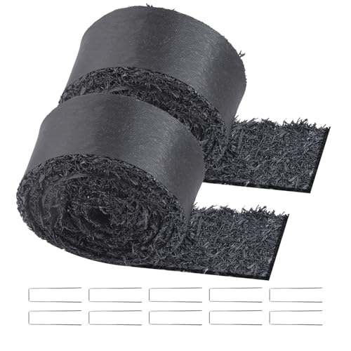 VEVOR Gummimulch, 2er-Set Gummimulchmatte 3x0,11 m, permanenter Gummiweg, Schwarze Mulch-Garteneinfassung für Pflanzen, Unkrautmatte Gemüse und Blumen, Unkrautvlies Gartenbarriere VEVOR Gummimulch, 2er-Set Gummimulchmatte 3x0,11 m, permanenter Gummiweg, Schwarze Mulch-Garteneinfassung für Pflanzen, Unkrautmatte Gemüse und Blumen, Unkrautvlies Gartenbarriere von VEVOR