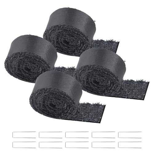 VEVOR Gummimulch, 4er-Set Unkrautmatte 3x0,11 m, permanenter Gummiweg, Schwarze Mulch-Garteneinfassung, Gartenvlies, Unkrautvlies für Pflanzen, Gemüse und Blumen, Gartenbarriere VEVOR Gummimulch, 4er-Set Unkrautmatte 3x0,11 m, permanenter Gummiweg, Schwarze Mulch-Garteneinfassung, Gartenvlies, Unkrautvlies für Pflanzen, Gemüse und Blumen, Gartenbarriere von VEVOR