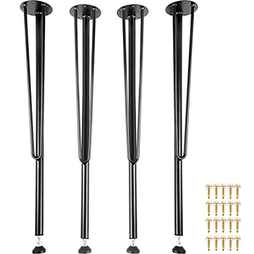 VEVOR Haarnadel-Tischbeine aus Metall, 28 Zoll, Schreibtischbeine, 4er-Set, robuste Bankbeine, 3-Stangen-Möbelbeine aus Metall, Schmiedeeisen-Couchtischbeine, Heimwerker-Möbelbeine für Esstische VEVOR Haarnadel-Tischbeine aus Metall, 28 Zoll, Schreibtischbeine, 4er-Set, robuste Bankbeine, 3-Stangen-Möbelbeine aus Metall, Schmiedeeisen-Couchtischbeine, Heimwerker-Möbelbeine für Esstische von VEVOR