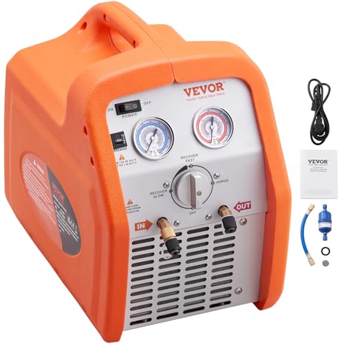 VEVOR Kältemittelabsauggerät Kältemittel Absaugstation, 3/4 HP Kältemittel Absauggerät Refrigerant Recovery Machine 220-240 V, 4,85 lbs/min Kältemittel Abpumpstation Rückgewinnungsmaschine VEVOR Kältemittelabsauggerät Kältemittel Absaugstation, 3/4 HP Kältemittel Absauggerät Refrigerant Recovery Machine 220-240 V, 4,85 lbs/min Kältemittel Abpumpstation Rückgewinnungsmaschine von VEVOR