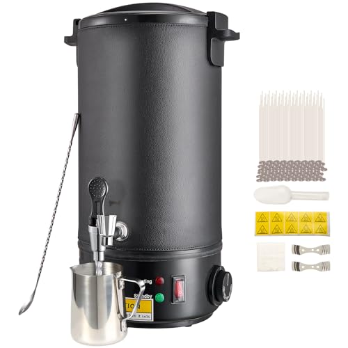 VEVOR Kerzenherstellung Kit Kommerzieller Elektrischer Wachsschmelzer 10 L, 1100 W Wachsschmelzgerät Kerzenherstellungsmaschine, DIY Kerzen Selber Machen Set inkl. Dochte, Kerzengießtopf, Löffel VEVOR Kerzenherstellung Kit Kommerzieller Elektrischer Wachsschmelzer 10 L, 1100 W Wachsschmelzgerät Kerzenherstellungsmaschine, DIY Kerzen Selber Machen Set inkl. Dochte, Kerzengießtopf, Löffel von VEVOR