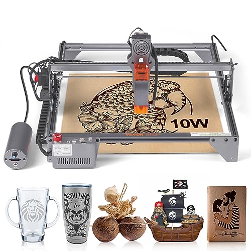 VEVOR Laser Graviermaschine 10W Graviergerät 40x40cm Arbeitsbereich Lasergravierer, 455±5nm Blaulichtlaser 10.000mm/min, USB-Anschluss Kompatibel LightBurn & LaserGRBL VEVOR Laser Graviermaschine 10W Graviergerät 40x40cm Arbeitsbereich Lasergravierer, 455±5nm Blaulichtlaser 10.000mm/min, USB-Anschluss Kompatibel LightBurn & LaserGRBL von VEVOR