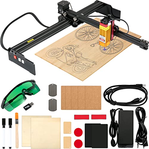 VEVOR Laser Graviermaschine Arbeitsbereich 270 x 440 mm Graviergerät, 0,02 mm Lasergravierer, 450 nm Gravierfräsen, Lasergravur 5,5 W Schneidemaschine, 6000 mm/min Geeignet für Holz, Metall, Acryl VEVOR Laser Graviermaschine Arbeitsbereich 270 x 440 mm Graviergerät, 0,02 mm Lasergravierer, 450 nm Gravierfräsen, Lasergravur 5,5 W Schneidemaschine, 6000 mm/min Geeignet für Holz, Metall, Acryl von VEVOR