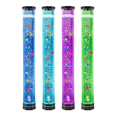 VEVOR Lavalampe mit 10 schwimmenden Fischen, 100 cm, Blasenlichtlampe, 16 Farbwechsel-Lichteffekte, Fernbedienung, Stimmungslicht, Aquarium Nachtlicht für Schlafzimmer, Wohnzimmer, Heimdekoration VEVOR Lavalampe mit 10 schwimmenden Fischen, 100 cm, Blasenlichtlampe, 16 Farbwechsel-Lichteffekte, Fernbedienung, Stimmungslicht, Aquarium Nachtlicht für Schlafzimmer, Wohnzimmer, Heimdekoration von VEVOR