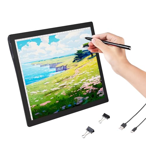 VEVOR Leuchttafel A4 LED Leuchtpad Leuchtkasten mit 5-stufig dimmbarer Helligkeit, wiederaufladbare Leuchtplatte zum Nachzeichnen, Leuchtbox für Diamantmalerei Animation Skizzieren Zeichnen (schwarz) VEVOR Leuchttafel A4 LED Leuchtpad Leuchtkasten mit 5-stufig dimmbarer Helligkeit, wiederaufladbare Leuchtplatte zum Nachzeichnen, Leuchtbox für Diamantmalerei Animation Skizzieren Zeichnen (schwarz) von VEVOR