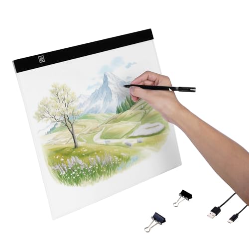 VEVOR Leuchttafel B4 LED Leuchtpad Leuchtkasten ultradünne tragbare Leuchtbox, USB-betriebenere Leuchtplatte zum Nachzeichnen, Leuchtbox für Diamantmalerei Animation Skizzieren Zeichnen Schwarz VEVOR Leuchttafel B4 LED Leuchtpad Leuchtkasten ultradünne tragbare Leuchtbox, USB-betriebenere Leuchtplatte zum Nachzeichnen, Leuchtbox für Diamantmalerei Animation Skizzieren Zeichnen Schwarz von VEVOR