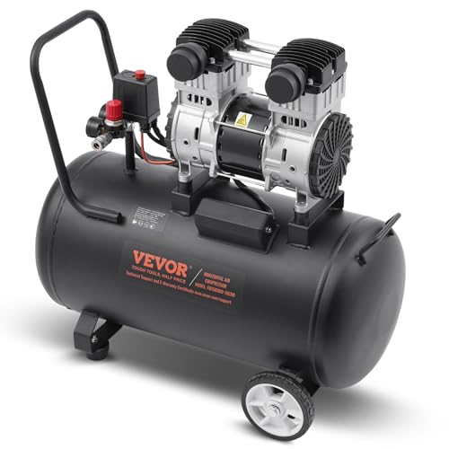 VEVOR Luftkompressor, 60L Kessel, ölfreier Druckluftkompressor 1,25 kW, 5,3 CFM, max. 125 PSI Druck, 78dB ultraleiser Kompressor, Flüsterkompressor für Autoreparatur, Reifenbefüllung, Spritzlackierung VEVOR Luftkompressor, 60L Kessel, ölfreier Druckluftkompressor 1,25 kW, 5,3 CFM, max. 125 PSI Druck, 78dB ultraleiser Kompressor, Flüsterkompressor für Autoreparatur, Reifenbefüllung, Spritzlackierung von VEVOR