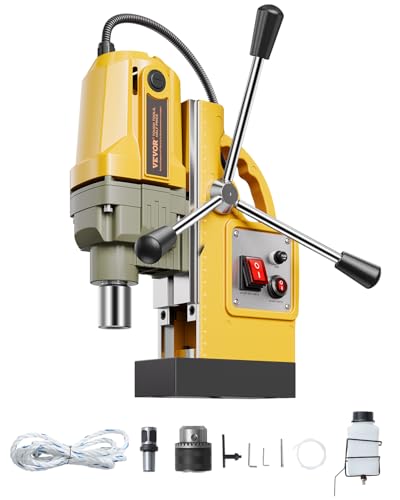 VEVOR Magnetbohrmaschine, 1400-W-Motor, magnetisch, elektrisch, 12500 N, Bohrdurchmesser von 40 mm, Leerlaufdrehzahl von 800 U/min Bohrmaschine für Metalloberflächen VEVOR Magnetbohrmaschine, 1400-W-Motor, magnetisch, elektrisch, 12500 N, Bohrdurchmesser von 40 mm, Leerlaufdrehzahl von 800 U/min Bohrmaschine für Metalloberflächen von VEVOR