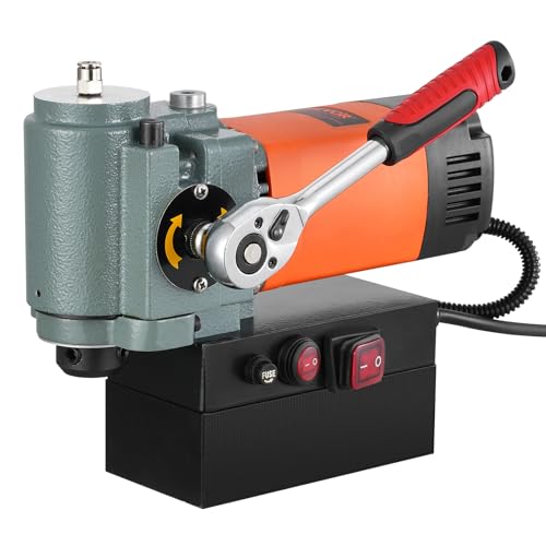 VEVOR Magnetbohrmaschine, Kernbohrmaschine 1300 W, flache tragbare Magnetbohrmaschine mit Kühlvorrichtung und Überlastschutz, Magnetpresse für Geräteinstallation, Industrie, Metallbearbeitung, Orange VEVOR Magnetbohrmaschine, Kernbohrmaschine 1300 W, flache tragbare Magnetbohrmaschine mit Kühlvorrichtung und Überlastschutz, Magnetpresse für Geräteinstallation, Industrie, Metallbearbeitung, Orange von VEVOR