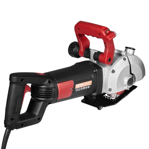 VEVOR Mauernutfräse, 4800 W Schlitzmaschine mit Laserführung 6500 U/min, max. Nuttiefe und -breite 34 x 38 mm, Betonnutschneidemaschine mit 5 Sägeblättern und Wasserpumpe VEVOR Mauernutfräse, 4800 W Schlitzmaschine mit Laserführung 6500 U/min, max. Nuttiefe und -breite 34 x 38 mm, Betonnutschneidemaschine mit 5 Sägeblättern und Wasserpumpe von VEVOR