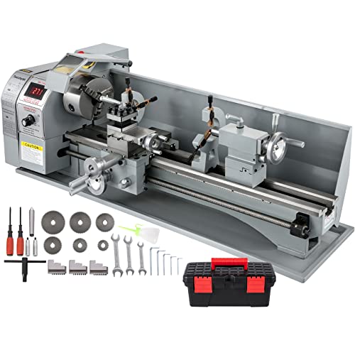 VEVOR Metalldrehmaschinen 1100W Mini Drehbank 220x750mm Drehmaschine Metall Mini Drechselbank für Metallbearbeitung Drehbank Metall präzise einfach zu bedienen VEVOR Metalldrehmaschinen 1100W Mini Drehbank 220x750mm Drehmaschine Metall Mini Drechselbank für Metallbearbeitung Drehbank Metall präzise einfach zu bedienen von VEVOR