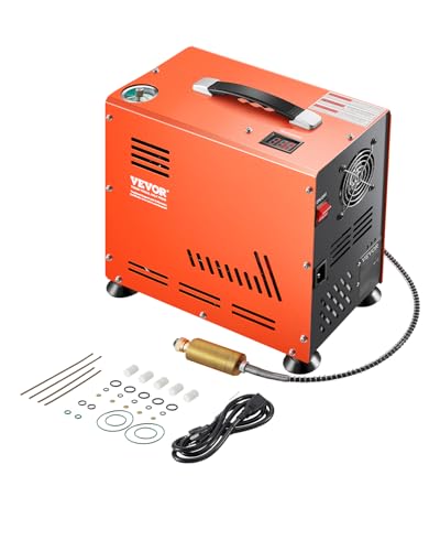 VEVOR PCP-Luftkompressor, 800 W Doppelzylinder-PCP-Luftgewehrkompressor 4500 PSI/30 MPa mit eingebautem Lüfterkühlsystem, Auto-Stopp | Ölfreier Paintball-Tankkompressor für Luftgewehr, Tauchflasche VEVOR PCP-Luftkompressor, 800 W Doppelzylinder-PCP-Luftgewehrkompressor 4500 PSI/30 MPa mit eingebautem Lüfterkühlsystem, Auto-Stopp | Ölfreier Paintball-Tankkompressor für Luftgewehr, Tauchflasche von VEVOR