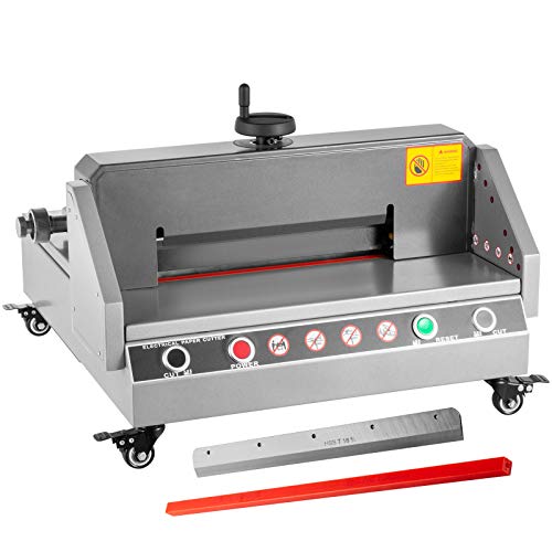VEVOR Papierschneidemaschine, Schnittbreite von 0 – 330, elektrischer Papierschneider, Lenkrad und Stahlklinge, Papierschneider, 360°-Rollen VEVOR Papierschneidemaschine, Schnittbreite von 0 – 330, elektrischer Papierschneider, Lenkrad und Stahlklinge, Papierschneider, 360°-Rollen von VEVOR
