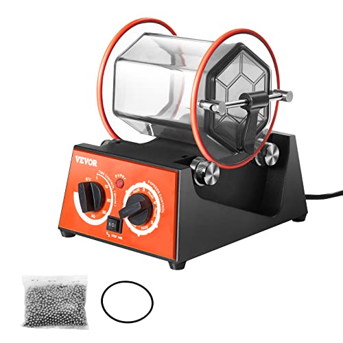 VEVOR Poliertrommel Schmuck-Poliermaschine 3 kg, Rotary Tumbler Oberflächenpolierer 60 W, Schmuck Polieren Dreh-Tumbler Einstellbare Zeit & Drehzahl Polierer Kugelmühle, für Gold, Silber usw. VEVOR Poliertrommel Schmuck-Poliermaschine 3 kg, Rotary Tumbler Oberflächenpolierer 60 W, Schmuck Polieren Dreh-Tumbler Einstellbare Zeit & Drehzahl Polierer Kugelmühle, für Gold, Silber usw. von VEVOR