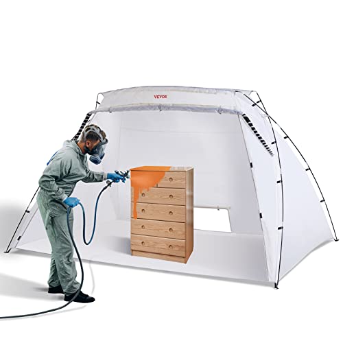 VEVOR Portable Paint Booth Tent Größeres Sprühfarbenzelt mit integriertem Boden und Netzsieb Malzeltstation für Möbel, Heimwerker, Hobby-Werkzeug, 3 x 2,1 x 1,8 m, Sprühfarbe, weiß, XL VEVOR Portable Paint Booth Tent Größeres Sprühfarbenzelt mit integriertem Boden und Netzsieb Malzeltstation für Möbel, Heimwerker, Hobby-Werkzeug, 3 x 2,1 x 1,8 m, Sprühfarbe, weiß, XL von VEVOR