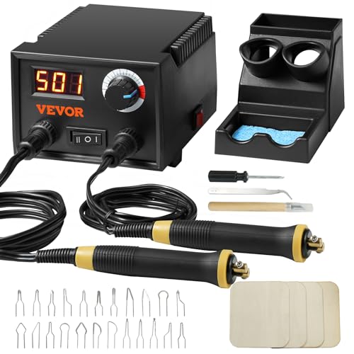 VEVOR Professionelles Holzbrenner Werkzeug Brandmalerei, Brandmalerei-Set mit Dual-Stift & Dual-Anschluss, Brandmalgerät, Pyrography Machine Set, Brandmalstation inkl. Digitalanzeige Brandmalkolben VEVOR Professionelles Holzbrenner Werkzeug Brandmalerei, Brandmalerei-Set mit Dual-Stift & Dual-Anschluss, Brandmalgerät, Pyrography Machine Set, Brandmalstation inkl. Digitalanzeige Brandmalkolben von VEVOR