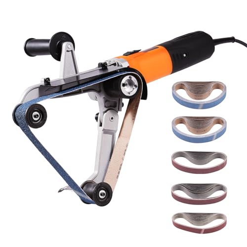 VEVOR Rohr-Poliermaschine, 1000W Rohr-Bandschleifer mit 6 variablen Geschwindigkeiten 1100-3200U/min, Professionelle Bandschleifmaschine mit 50PCS Schleifbändern zum Polieren, Finishen und Entrosten VEVOR Rohr-Poliermaschine, 1000W Rohr-Bandschleifer mit 6 variablen Geschwindigkeiten 1100-3200U/min, Professionelle Bandschleifmaschine mit 50PCS Schleifbändern zum Polieren, Finishen und Entrosten von VEVOR