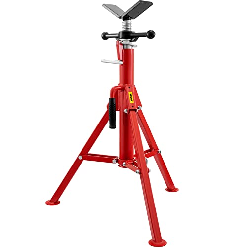 VEVOR Rohrstütze Kohlenstoffstahl Rohrständer V-Kopf Max. Belastbarkeit 1134 kg Rohrbock Höhenverstellbar von 61 bis 107 cm klappbare Beine zum Transport Ideal für Gewindeschneidmaschinen Rollennuten VEVOR Rohrstütze Kohlenstoffstahl Rohrständer V-Kopf Max. Belastbarkeit 1134 kg Rohrbock Höhenverstellbar von 61 bis 107 cm klappbare Beine zum Transport Ideal für Gewindeschneidmaschinen Rollennuten von VEVOR