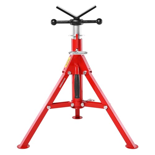 VEVOR Rohrstütze Kohlenstoffstahl Rohrständer V-Kopf Max. Belastbarkeit 1134 kg Rohrbock Höhenverstellbar von 61 bis 107 cm klappbare Beine zum Transport Ideal für Gewindeschneidmaschinen Rollennuten VEVOR Rohrstütze Kohlenstoffstahl Rohrständer V-Kopf Max. Belastbarkeit 1134 kg Rohrbock Höhenverstellbar von 61 bis 107 cm klappbare Beine zum Transport Ideal für Gewindeschneidmaschinen Rollennuten von VEVOR