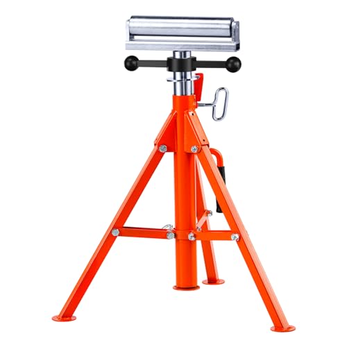 VEVOR Rollenständer, strapazierfähig, 1134 kg Tragkraft, 70,1 cm - 132,1 cm höhenverstellbar, 45# Stahl, klappbarer Rollenständer für Rohre, Holzbretter VEVOR Rollenständer, strapazierfähig, 1134 kg Tragkraft, 70,1 cm - 132,1 cm höhenverstellbar, 45# Stahl, klappbarer Rollenständer für Rohre, Holzbretter von VEVOR