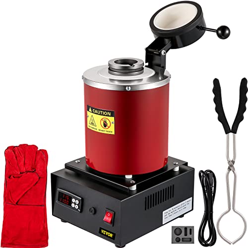 VEVOR Digital Goldschmelzofen Maschine 3 KG, Graphittiegel Schmelzofen 1150 °C, 1750 W Schmelzofen Elektrisch PID-Modul, Metallschmelzofen für Metall Gold Silber Kupfer Schmuckverarbeitung 220 V VEVOR Digital Goldschmelzofen Maschine 3 KG, Graphittiegel Schmelzofen 1150 °C, 1750 W Schmelzofen Elektrisch PID-Modul, Metallschmelzofen für Metall Gold Silber Kupfer Schmuckverarbeitung 220 V von VEVOR