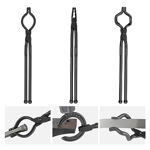 VEVOR Schmiedezange-Set, V-Bit, Wolf, ZV-Zange 3 Stk. Kohlenstoffstahl, 461 x 68 x 18 mm / 458 x 38 x 19 mm / 463 x 78 x 52,3 mm, Mit Verlängertem Griff VEVOR Schmiedezange-Set, V-Bit, Wolf, ZV-Zange 3 Stk. Kohlenstoffstahl, 461 x 68 x 18 mm / 458 x 38 x 19 mm / 463 x 78 x 52,3 mm, Mit Verlängertem Griff von VEVOR
