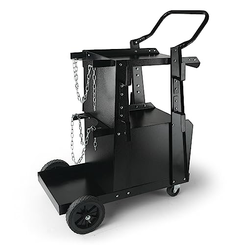 VEVOR Schweißwagen 2 Ablageflächen mit Abschließbarem Schrank Schweißmobil Max. 120kg Schweßgeräte Wagen mit 2 Gasflaschenhalterung Ideal für Handschweißen Schutzgasschweißen Argon-Lichtbogenschweißen VEVOR Schweißwagen 2 Ablageflächen mit Abschließbarem Schrank Schweißmobil Max. 120kg Schweßgeräte Wagen mit 2 Gasflaschenhalterung Ideal für Handschweißen Schutzgasschweißen Argon-Lichtbogenschweißen von VEVOR