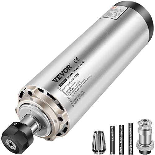 VEVOR luftgekühlter CNC Spindelmotor 2,2 kW, 220-250 V, Spannzangenfutter 0-24000 U/min VEVOR luftgekühlter CNC Spindelmotor 2,2 kW, 220-250 V, Spannzangenfutter 0-24000 U/min von VEVOR